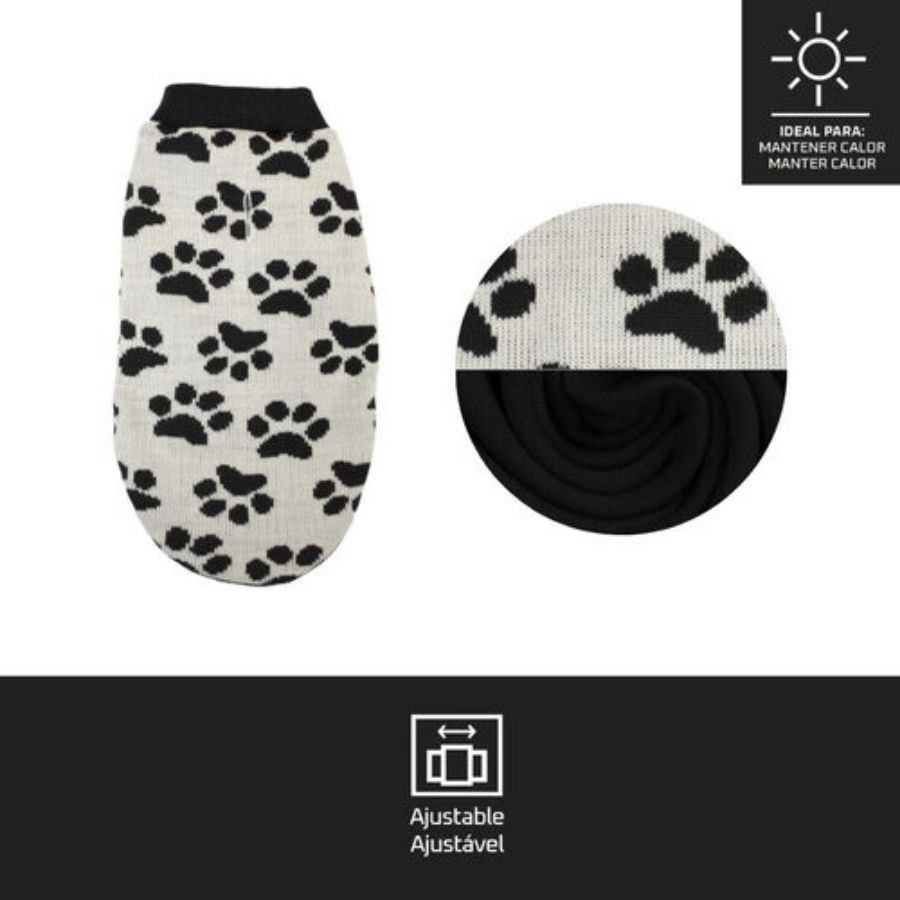 Outech polar con estampado de patitas para perros, , large image number null