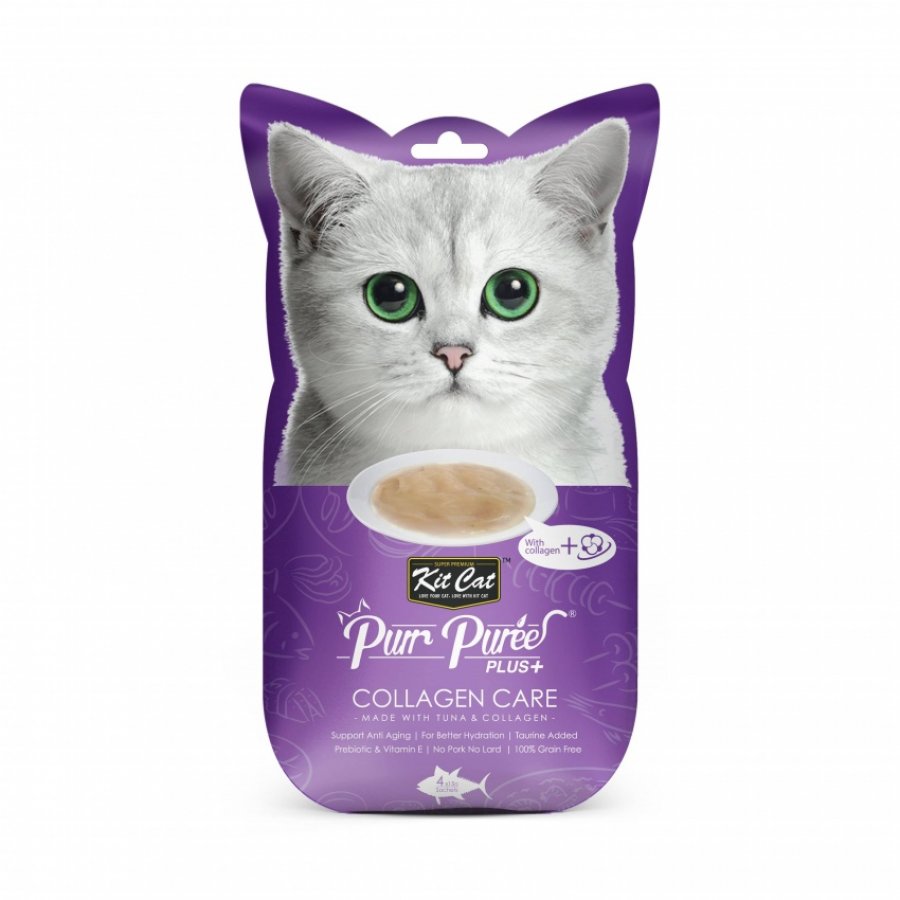 Kit-cat purr puree plus +collagen care (tuna) 60 GR, , large image number null