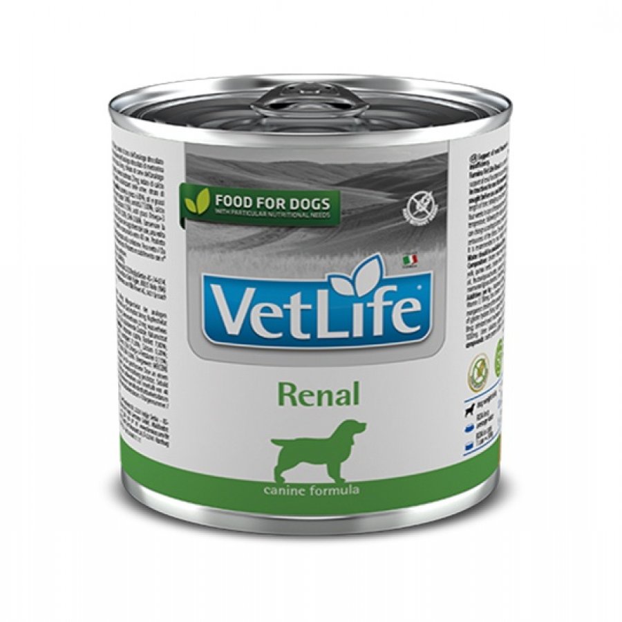 Vetlife farmina medicado renal 300GR alimento h&uacute;medo para perros 300GR