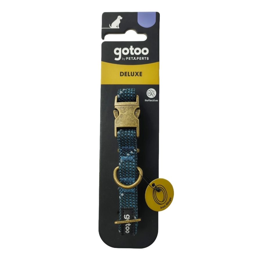 Gotoo deluxe webbing azul collar, , large image number null