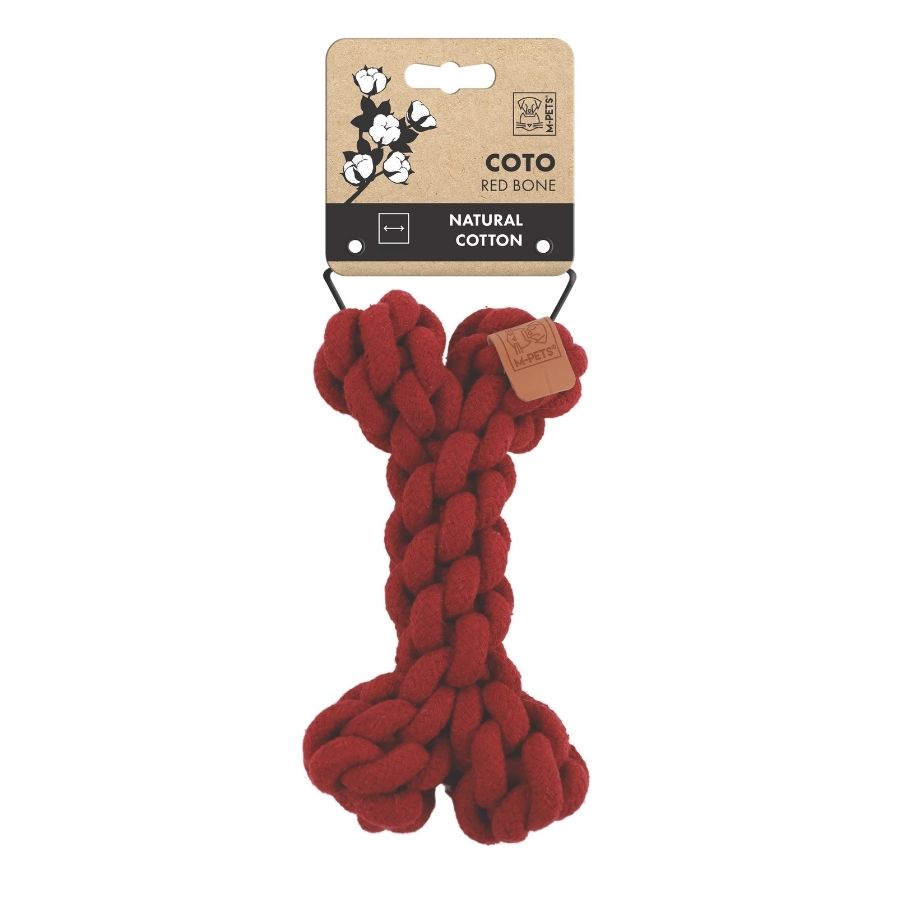 Juguete de hueso rojo coto