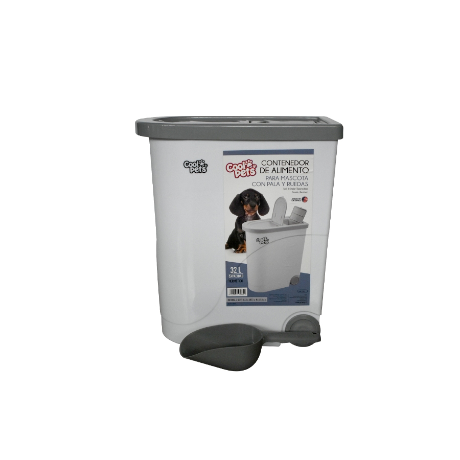 Contenedor Coolpets De Alimento Con Pala Y Ruedas, , large image number null