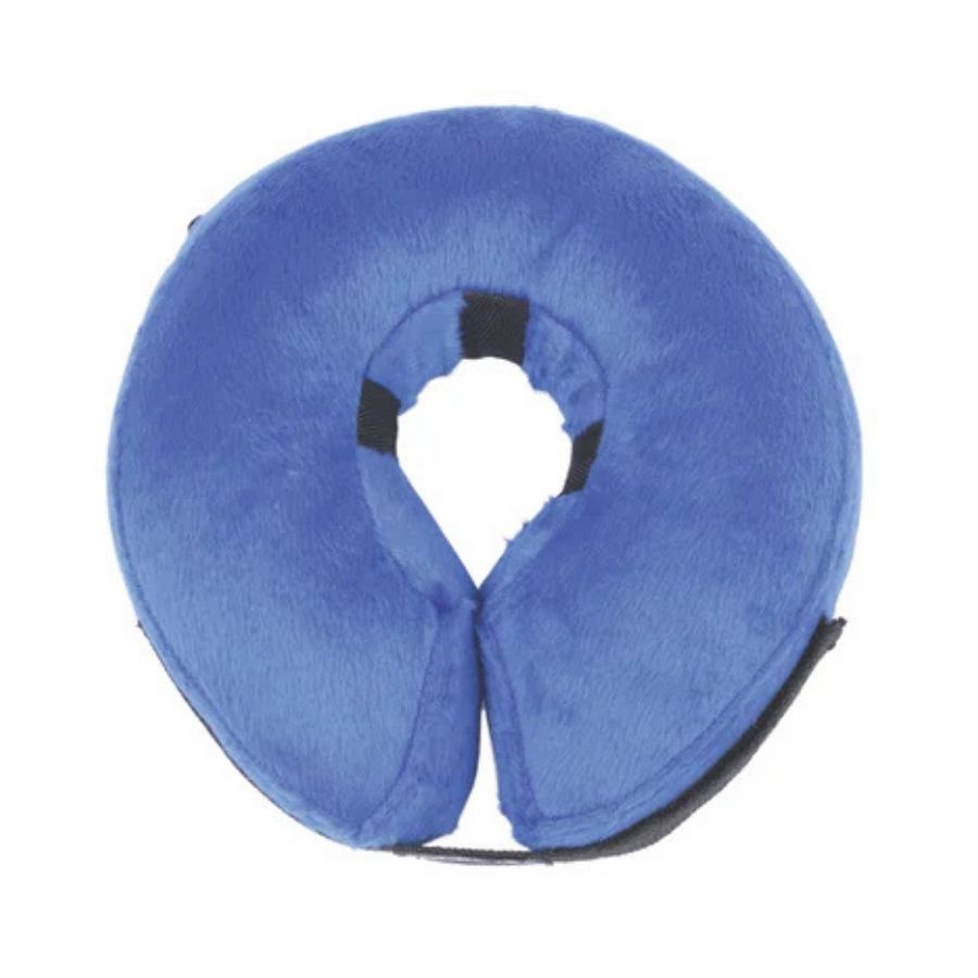 Mpets Collar protector inflable color azul para perros, , large image number null