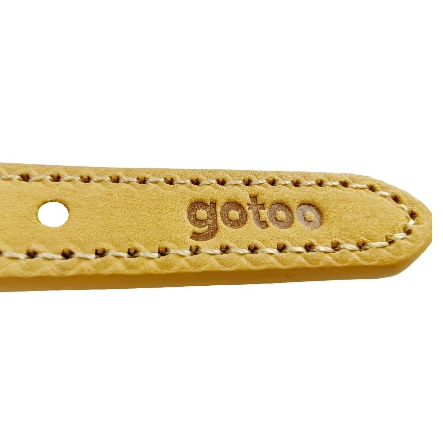Gotoo collar con cuerda de cuero color azul, , large image number null