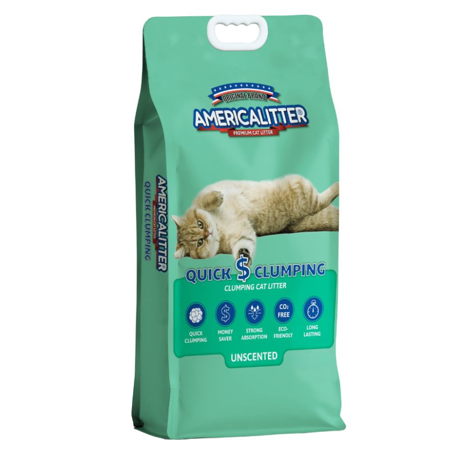 Arena para gatos quick clumping sin aroma