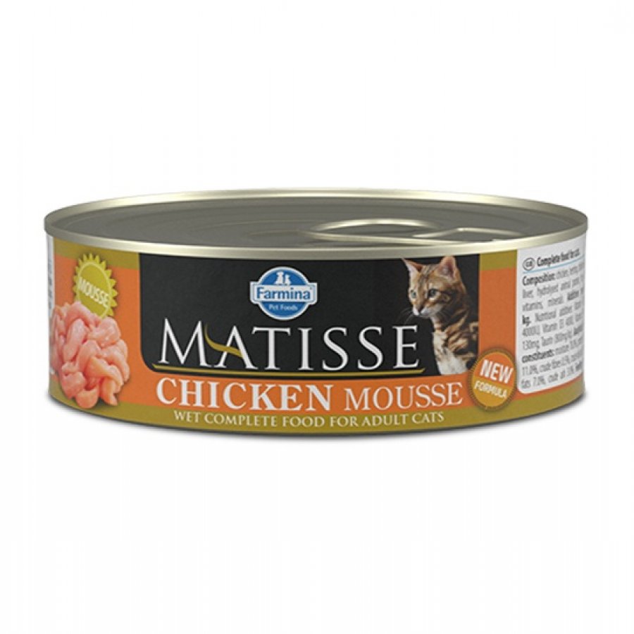 Matisse Farmina Felino pollo Mousse alimento húmedo para gatos, , large image number null