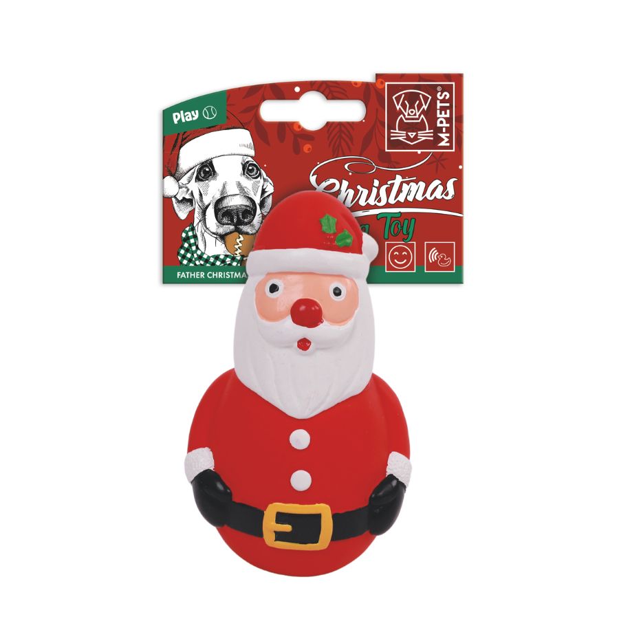 Juguete navidad flexible santa claus para perros