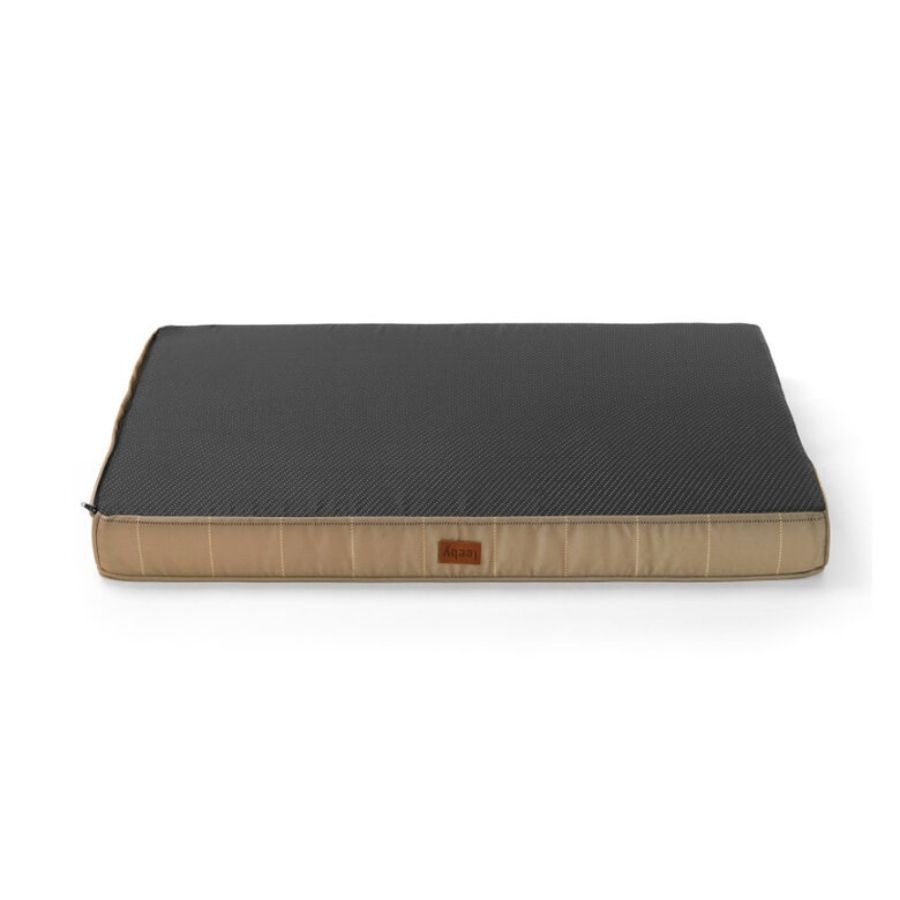 Leeby dog premium mattress taupe tartan, , large image number null