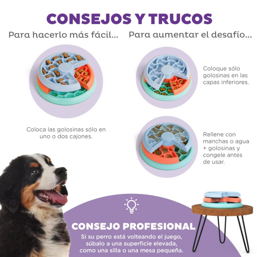 Outward Hound Nina Ottosson Puppy Lickin' Layers Juguete Interactivo con snack para cachorros, , large image number null