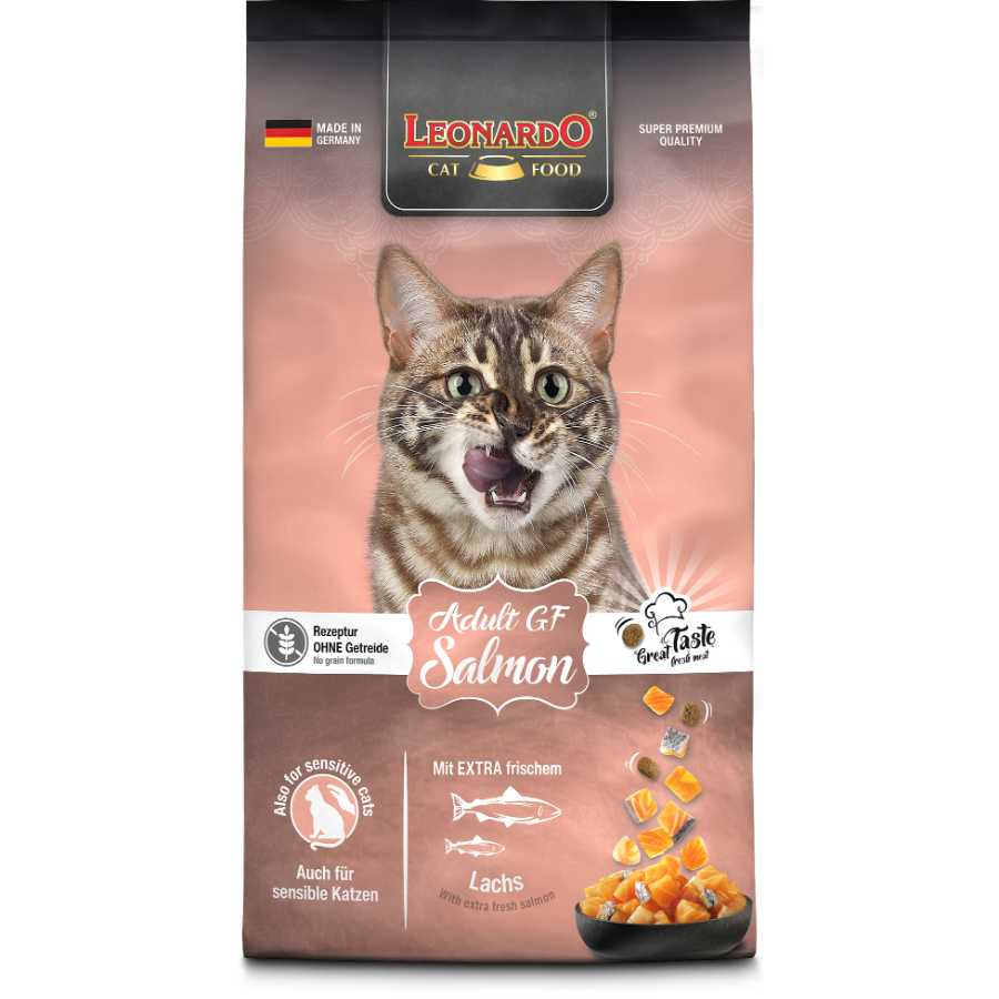 Leonardo Adult Salmon Gf alimento para gato, , large image number null