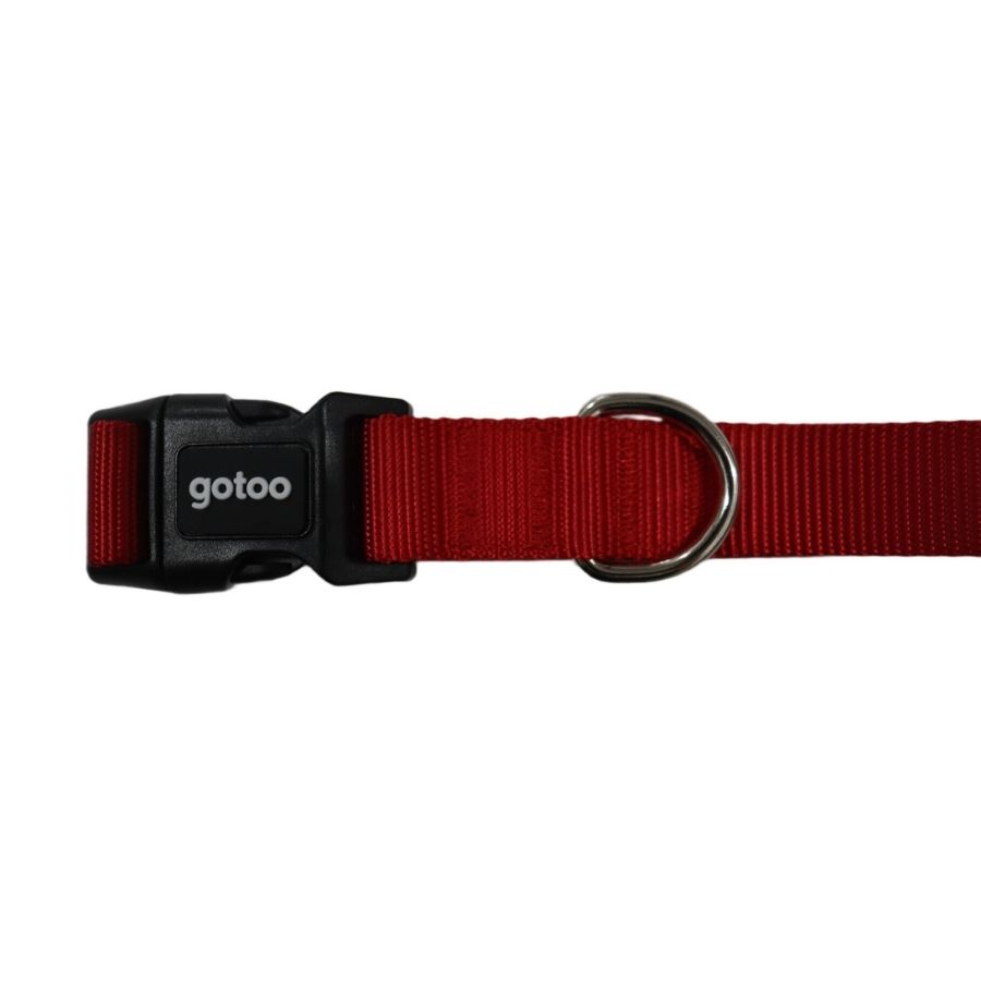 Gotoo collar básico rojo para perro Talla XS, , large image number null