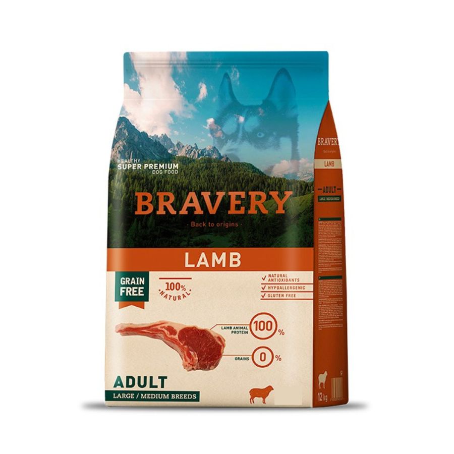 Bravery Lamb Adult Large/Medium Breeds alimento para perro, , large image number null