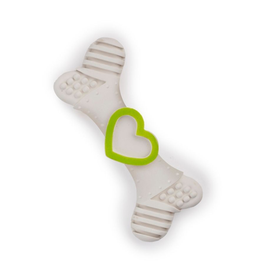 Chew Love Bone Blanco hueso mordedor para cachorros, , large image number null