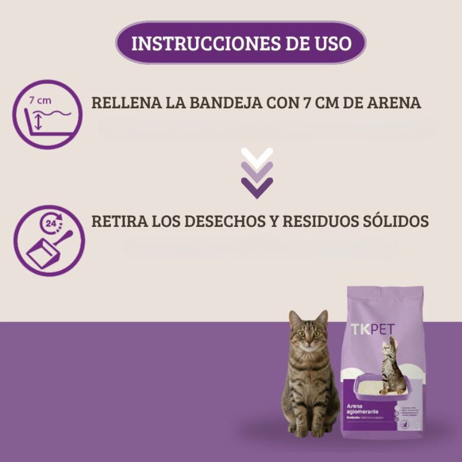 Arena aglomerante bentonita y lavanda, , large image number null