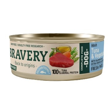 Bravery Atún Y Vegetales alimento húmedo para perros