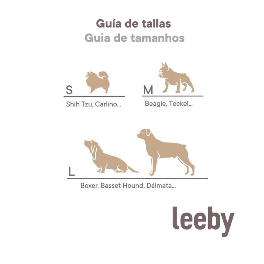 Leeby Cama Redonda Antiestrés Marrón para perros, , large image number null