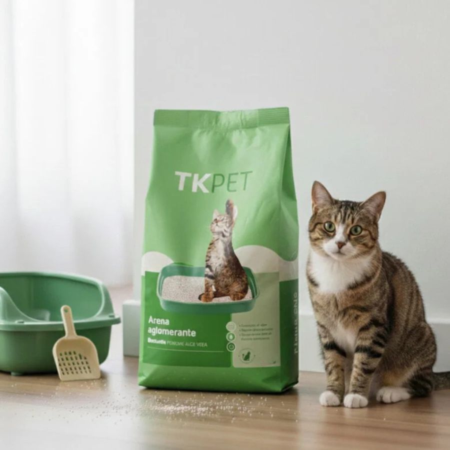 Arena para gatos aglomerante bentonita aloe 10KG, , large image number null