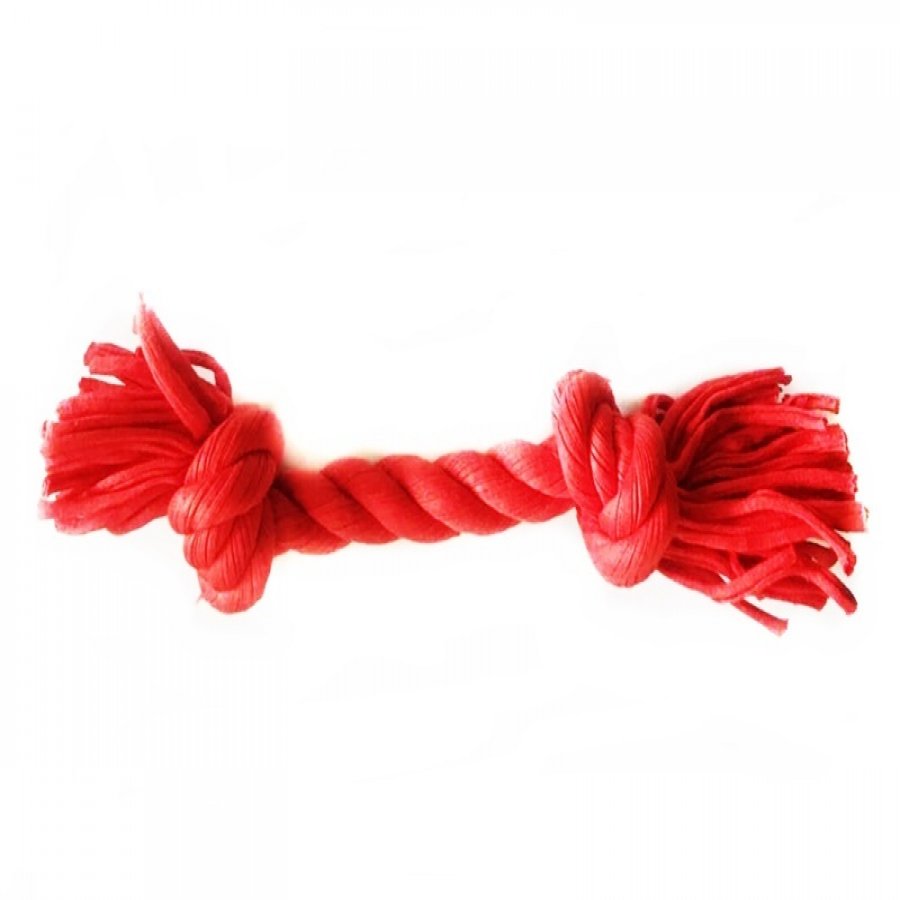 Cuerda simple dos nudos roja rojo