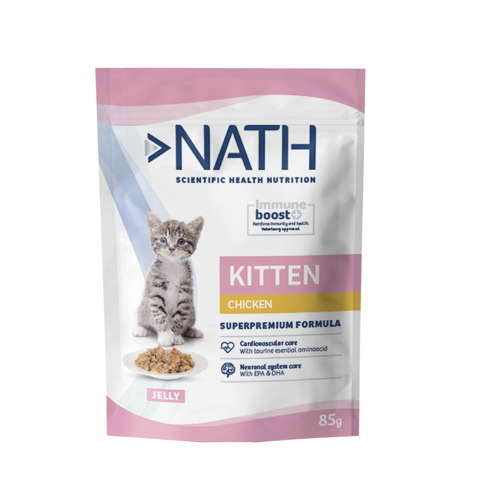 Nath kitten pollo en sobre para gatitos