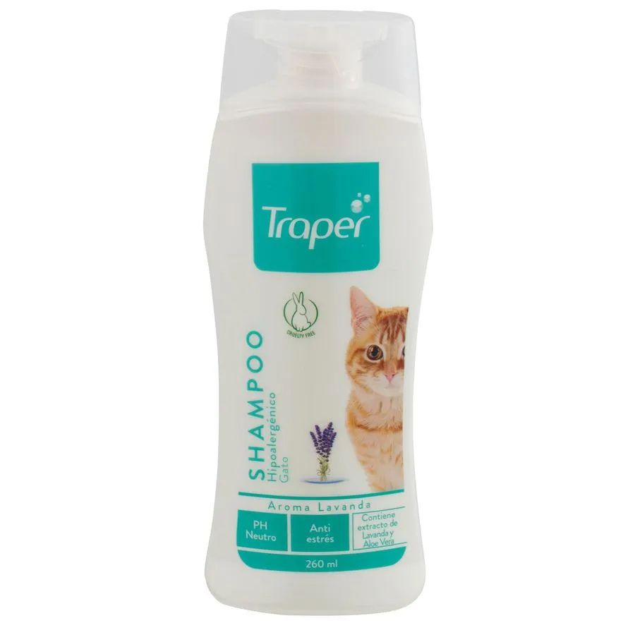 Shampoo para gatos con aroma a lavanda 260 cc