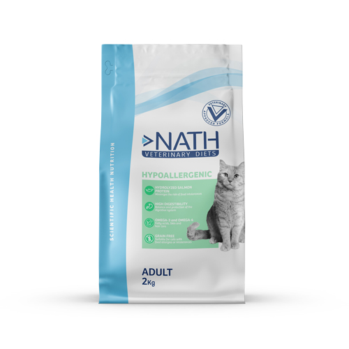 Nath vetdiet hypoallergenic alimento para gatos 2KG