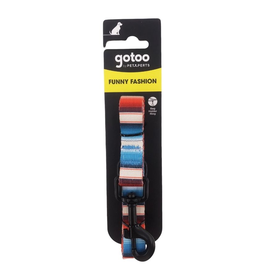 Correa de rayas multicolor para perros talla M, , large image number null
