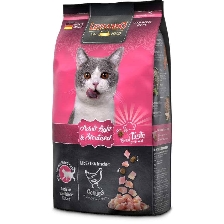 Leonardo Adult Light alimento para gato, , large image number null