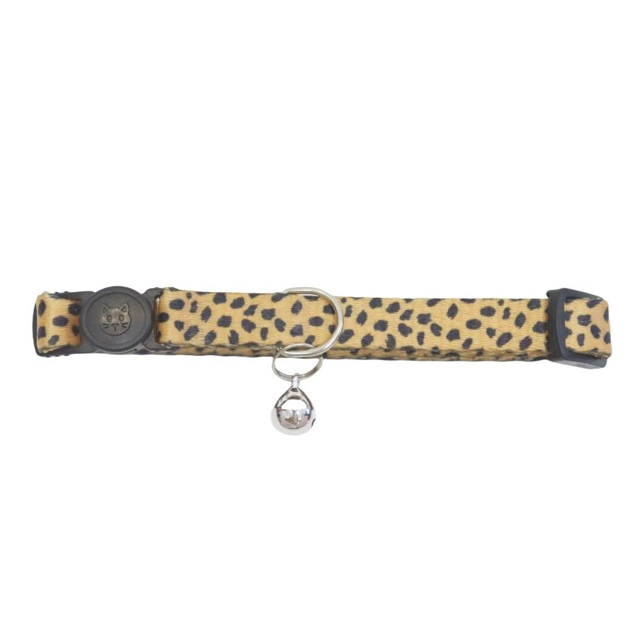 Collar con estampado de leopardo para gatos, , large image number null