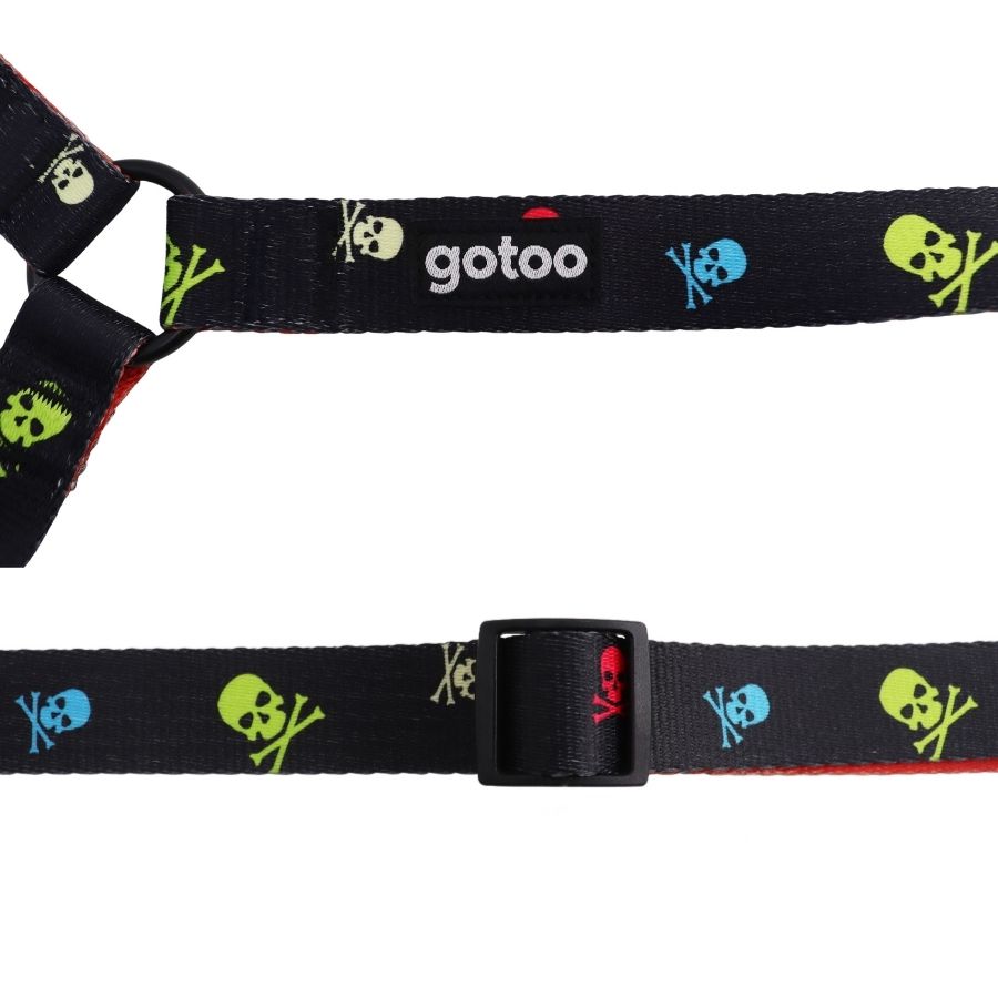 Arnés con diseño de calaveras para perros, , large image number null