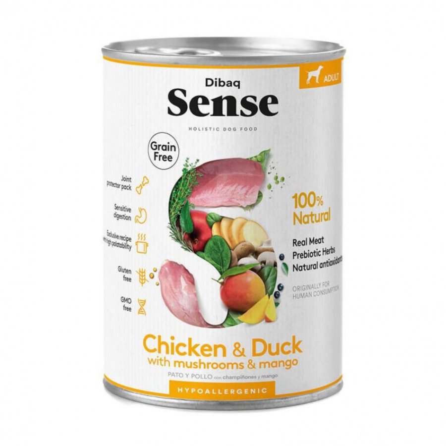 Dibaq Sense Lata pollo y pato alimento húmedo para perros