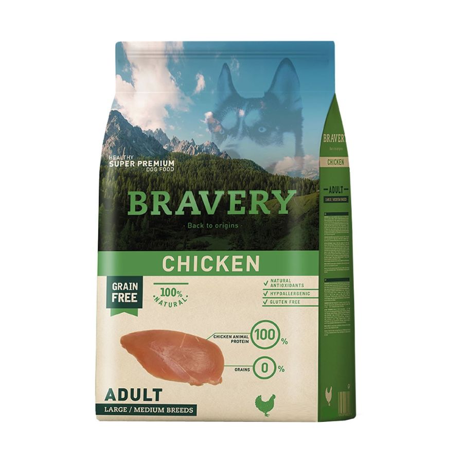Bravery Chicken Adult alimento para perro, , large image number null
