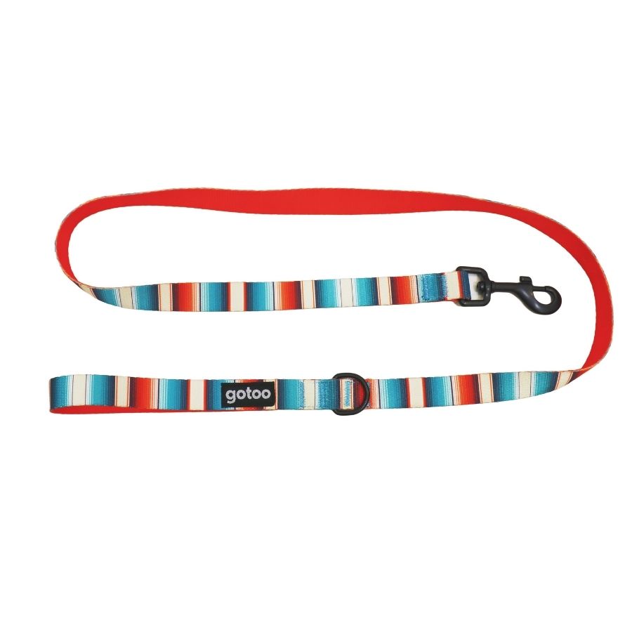 Correa de rayas multicolor para perros talla M, , large image number null