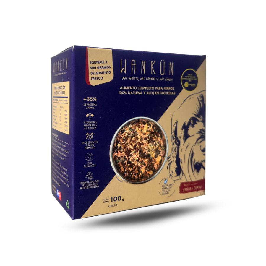 Wankun sabor carne-cerdo alimento para perros 100GR, , large image number null