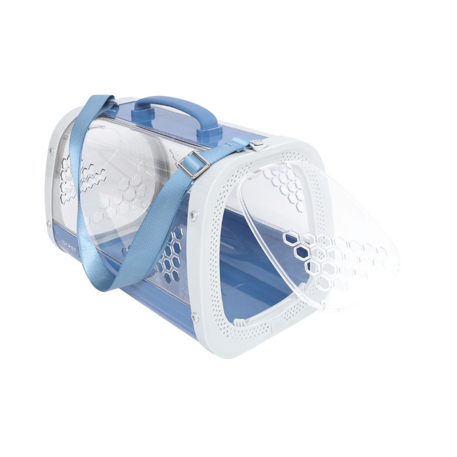 Bolso transportador transparente para mascotas - azul 54.4 x 38.1 x 59.1 cm, , large image number null