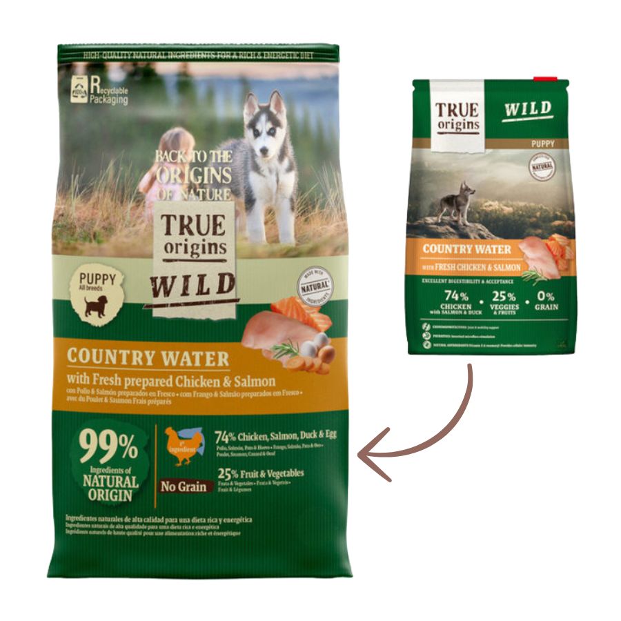 True Origins Wild Dog Puppy Country Water alimento para perro, , large image number null