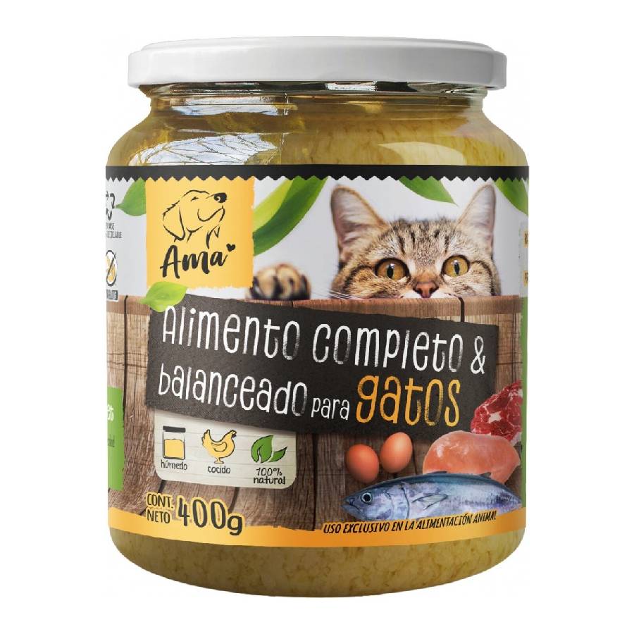 Ama alimento natural para gatos 400 GR, , large image number null