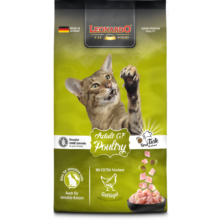 Leonardo adult poultry gf alimento seco para gatos, , large image number null