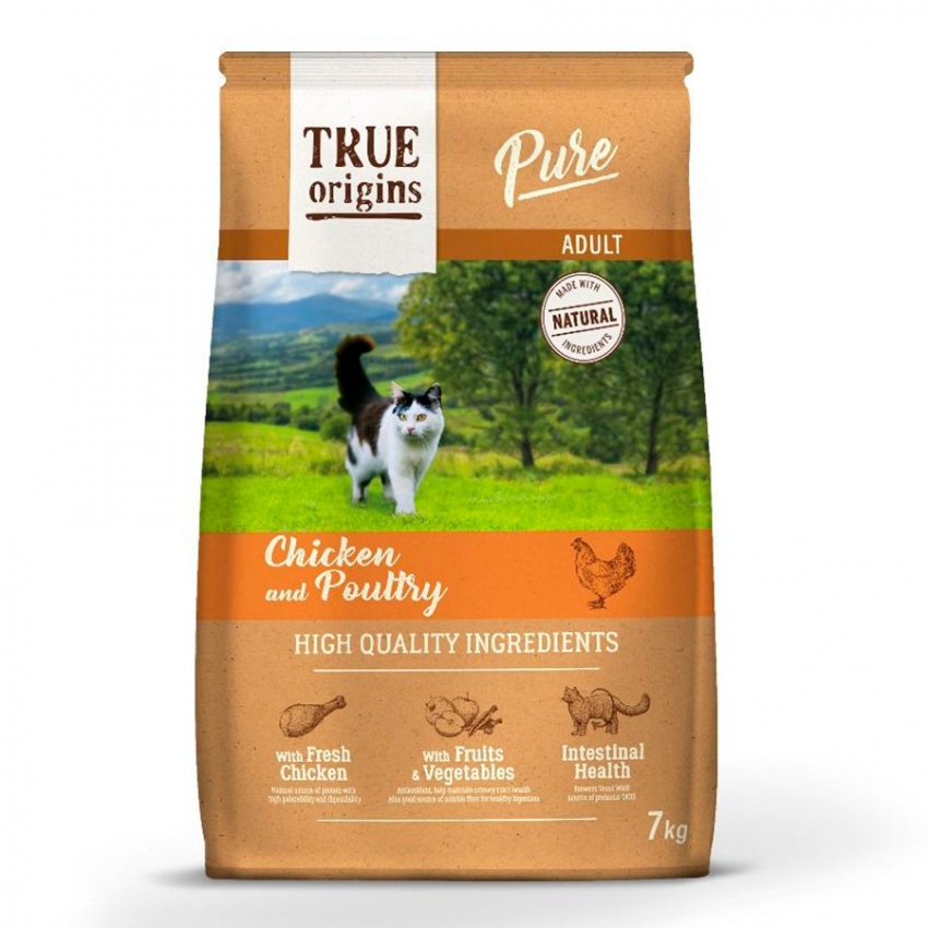 True Origins Cat Adult Chicken Poultry alimento para gato, , large image number null