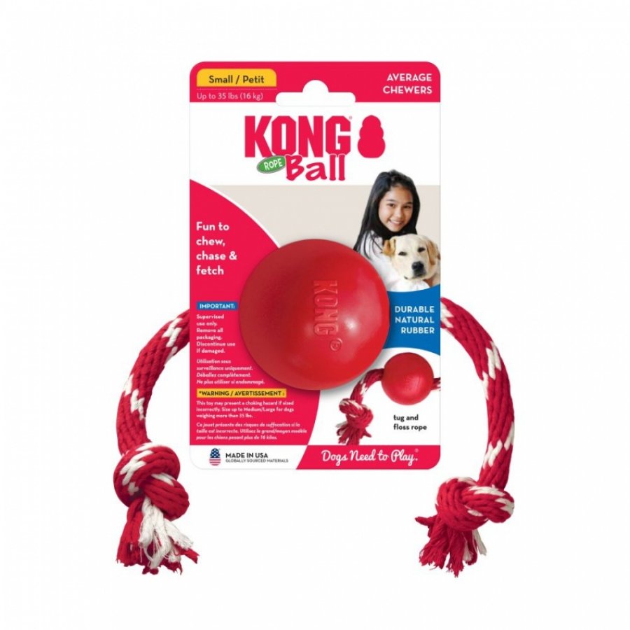 Kong ball with rope Small, , large image number null
