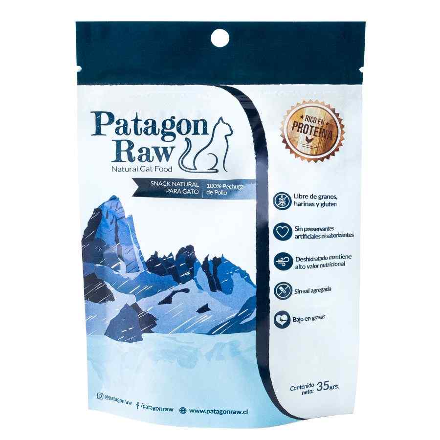 Patagon raw gato snack 100% pollo 35GR
