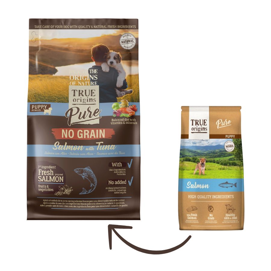 True Origins Pure Dog Puppy Salmon Grain Free alimento para perro, , large image number null