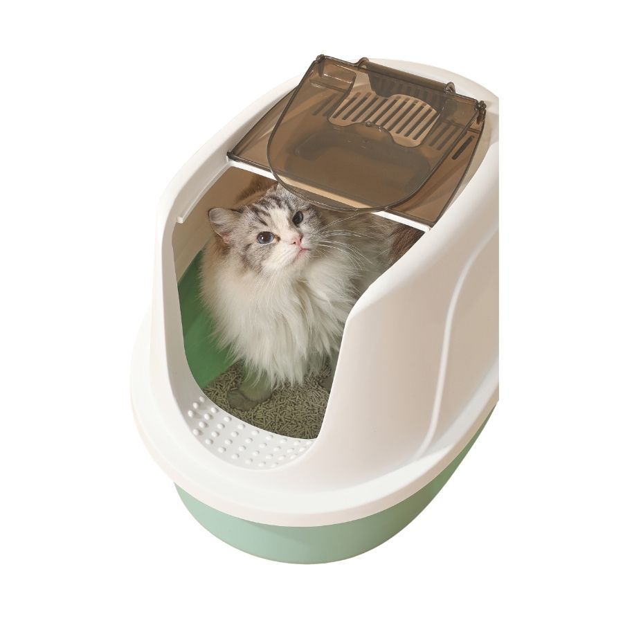 Mpets eco tima arenero para gato talla m mar verde, , large image number null