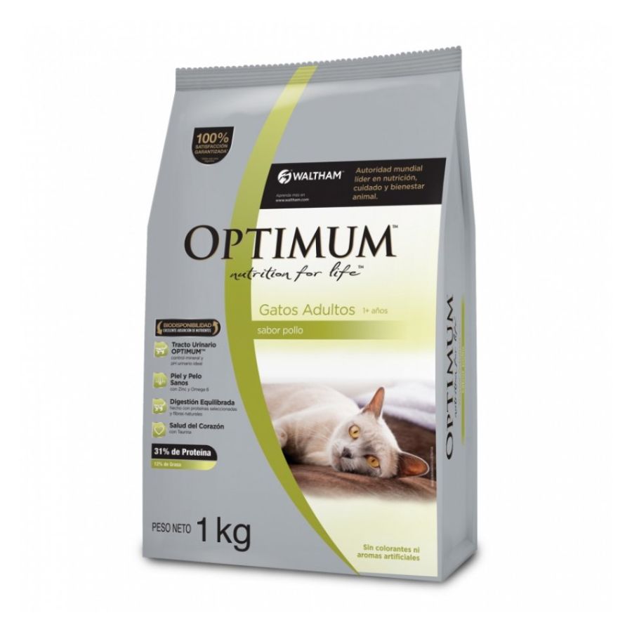 Optimum adulto sabor Pollo alimento para gatos