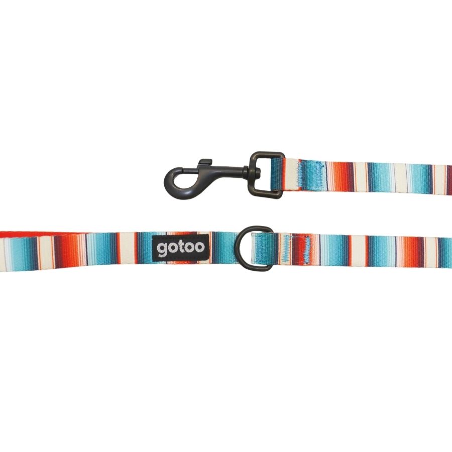 Correa de rayas multicolor para perros talla M, , large image number null