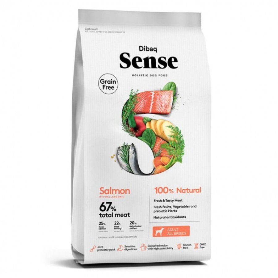 Dibaq Sense Adulto Salmón alimento para perro, , large image number null