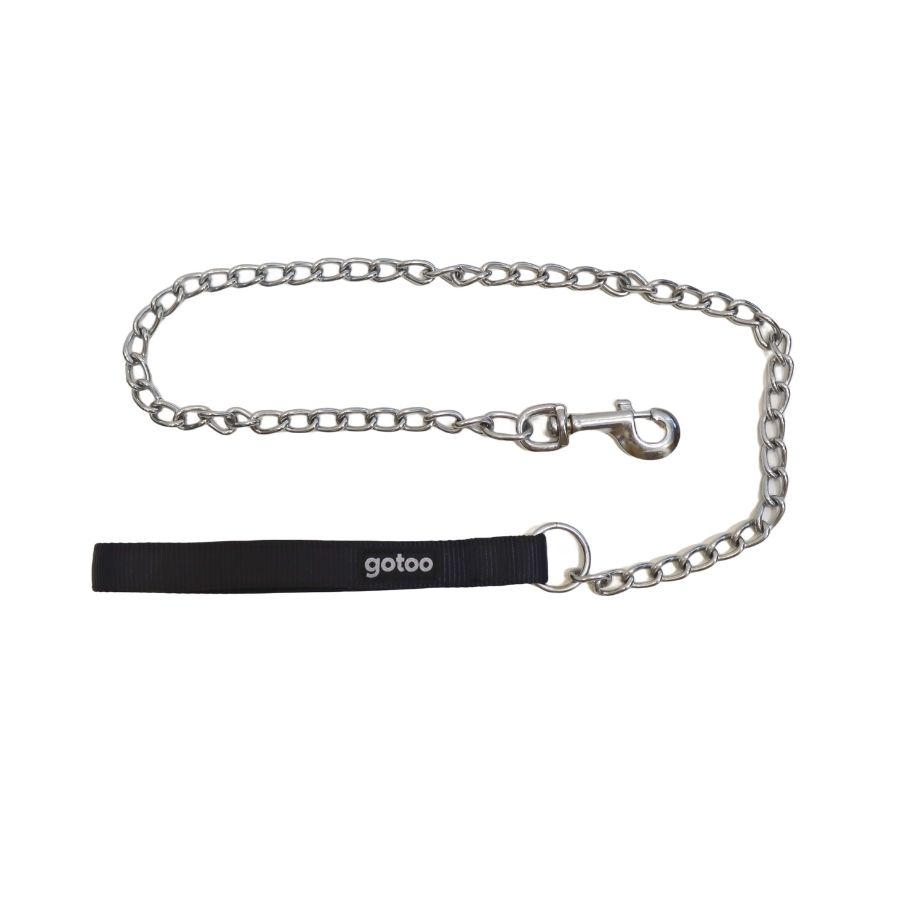 Correa con cadena resistente y asa de neopreno para perros, , large image number null