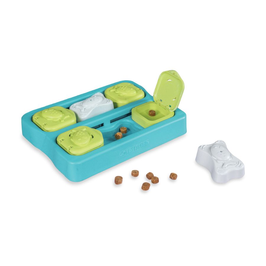 Catstages rompecabezas con dispensador de alimento para gatitos
