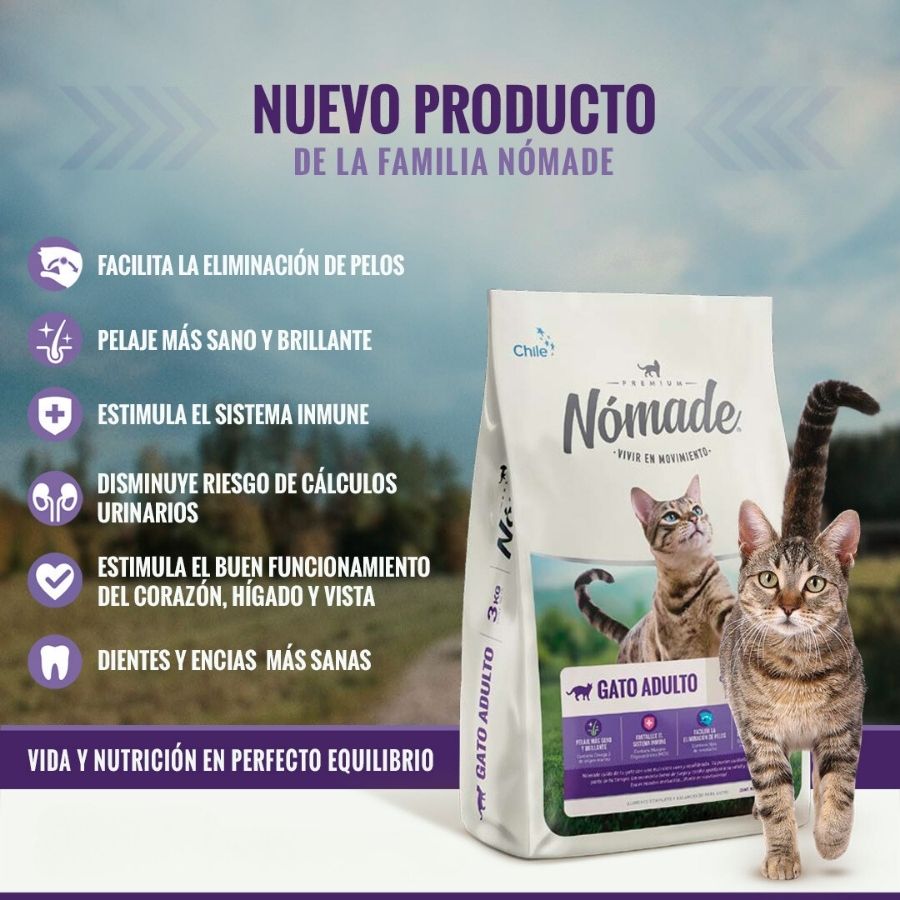 Alimento nomade gato adulto, , large image number null