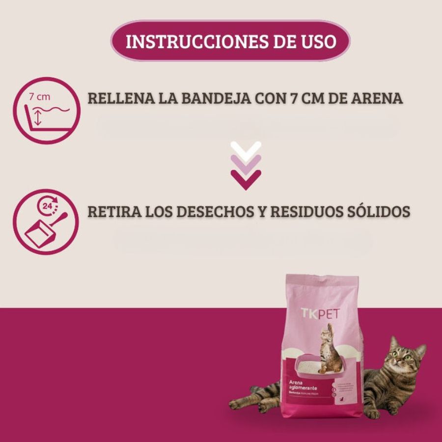 Arena para gatos aglomerante bentonita fresh 10KG, , large image number null