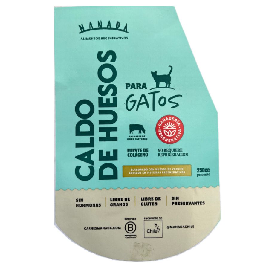 Caldo de hueso natural para gatos 250GR